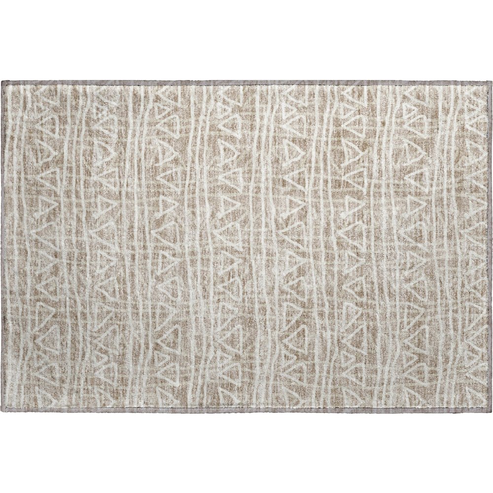 Premium Machine Washable Mayfield AMF730 Taupe 1'8" x 2'6" Rug