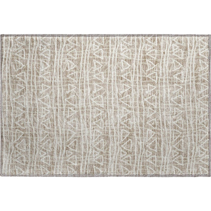 Premium Machine Washable Mayfield AMF730 Taupe 1'8" x 2'6" Rug
