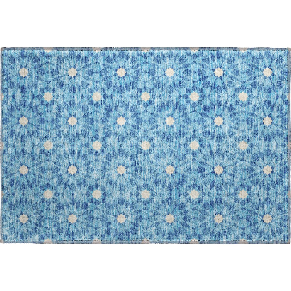 Premium Machine Washable Mayfield AMF734 Denim 1'8" x 2'6" Rug