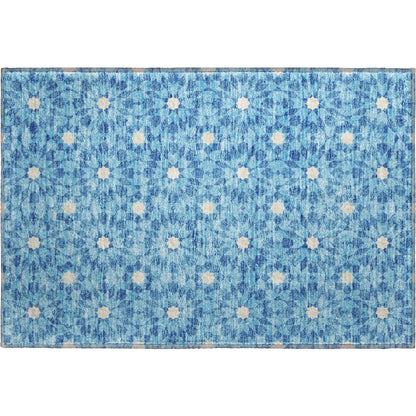 Premium Machine Washable Mayfield AMF734 Denim 1'8" x 2'6" Rug