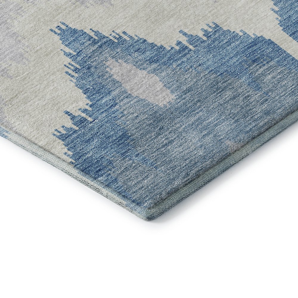 Premium Machine Washable Mayfield AMF743 Denim 1'8" x 2'6" Rug