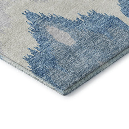 Premium Machine Washable Mayfield AMF743 Denim 1'8" x 2'6" Rug