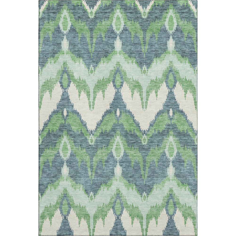 Premium Machine Washable Mayfield AMF743 Green 2'6" x 3'10" Rug