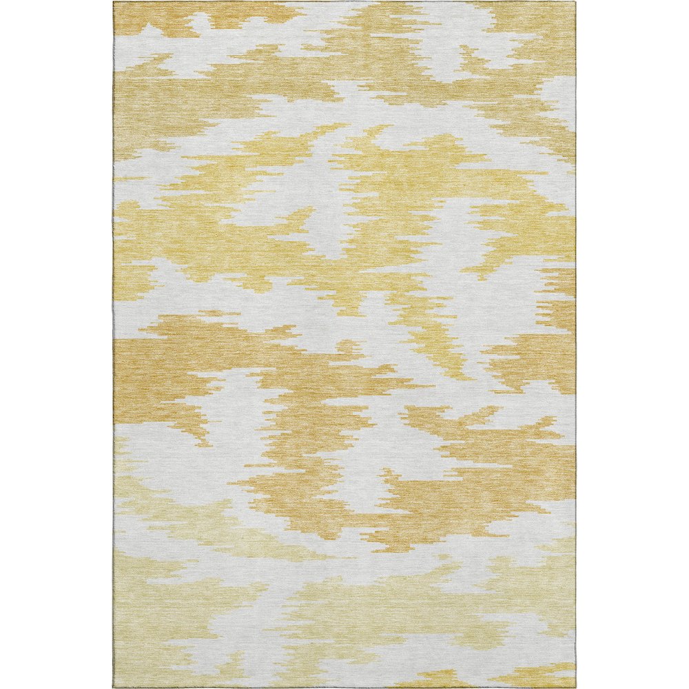 Premium Machine Washable Mayfield AMF746 Gold 2'6" x 3'10" Rug