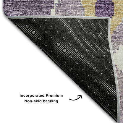 Premium Machine Washable Mayfield AMF748 Purple 1'8" x 2'6" Rug
