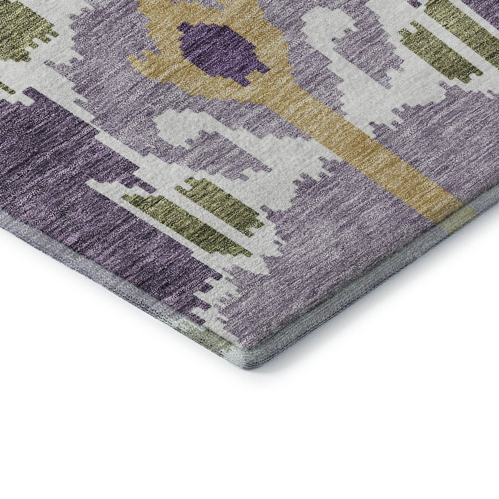 Premium Machine Washable Mayfield AMF748 Purple 1'8" x 2'6" Rug