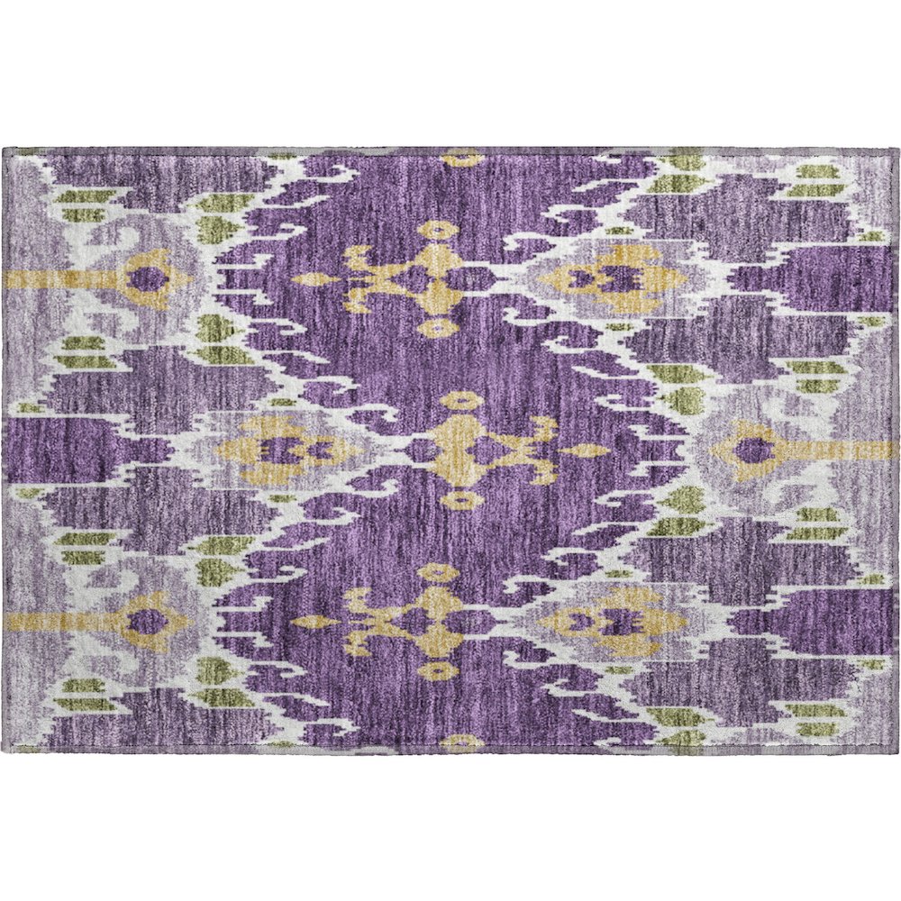 Premium Machine Washable Mayfield AMF748 Purple 1'8" x 2'6" Rug