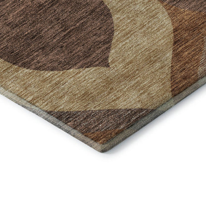 Premium Machine Washable Mayfield AMF749 Copper 1'8" x 2'6" Rug