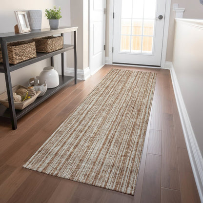 Premium Machine Washable Mayfield AMF760 Paprika 2'3" x 7'6" Runner Rug