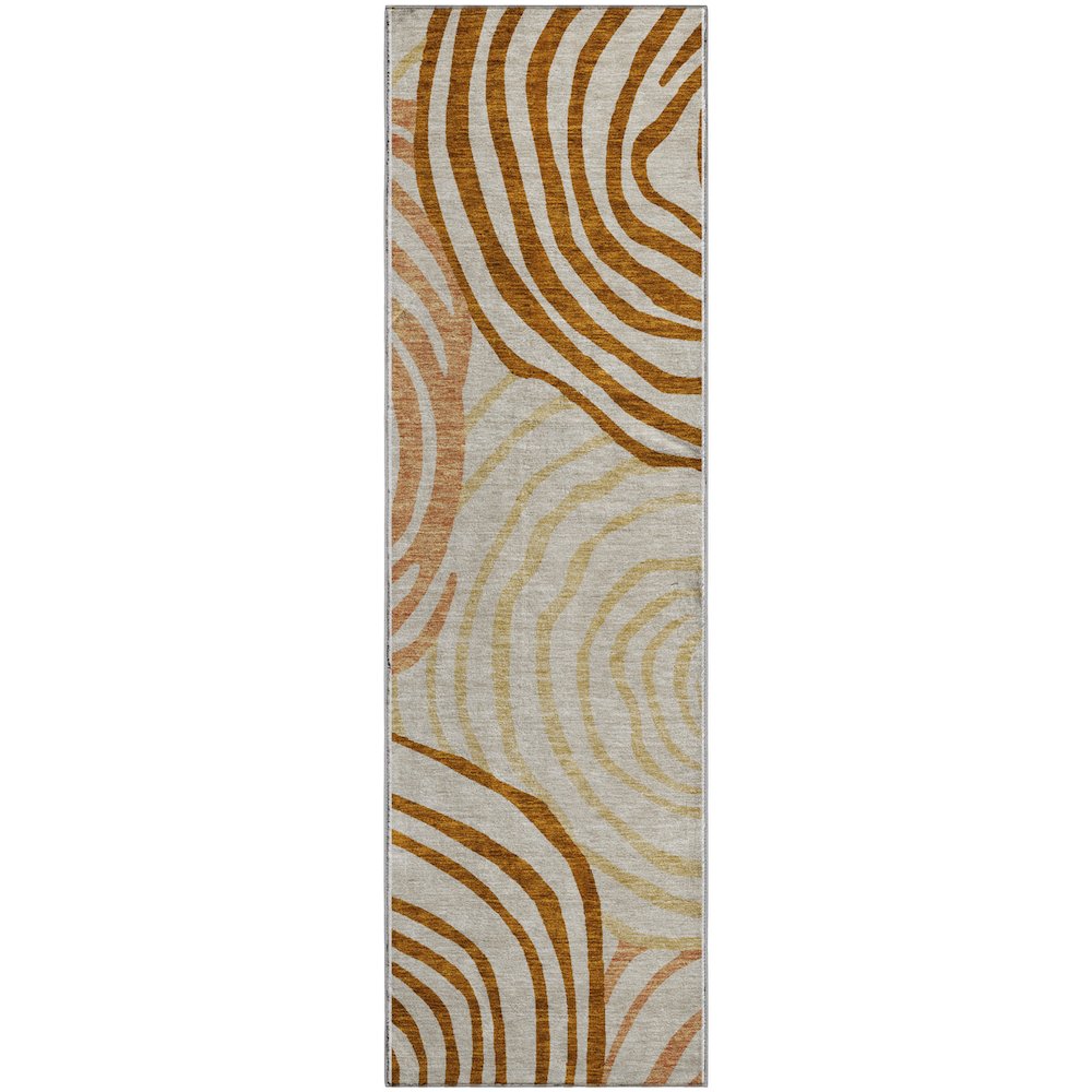 Premium Machine Washable Mayfield AMF765 Terracotta 2'3" x 7'6" Runner Rug