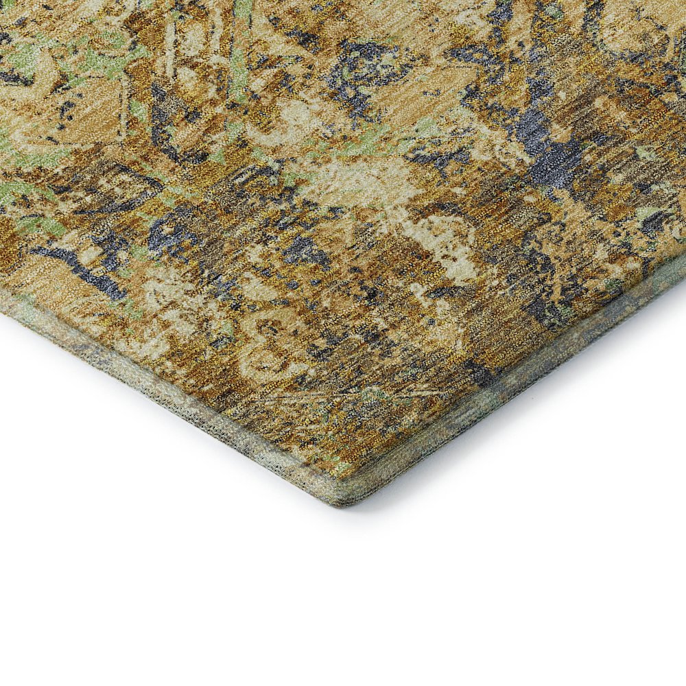 Premium Machine Washable Mayfield AMF768 Gold 1'8" x 2'6" Rug