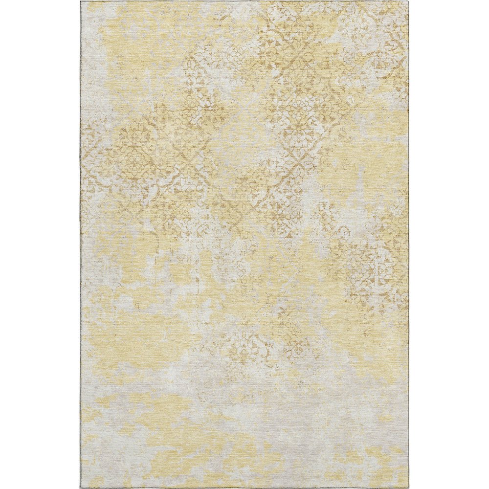 Premium Machine Washable Mayfield AMF769 Gold 2'6" x 3'10" Rug