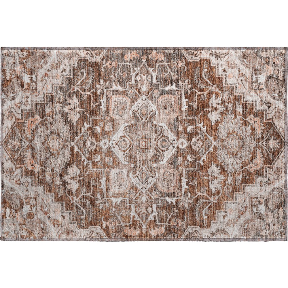Premium Machine Washable Mayfield AMF774 Terracotta 1'8" x 2'6" Rug