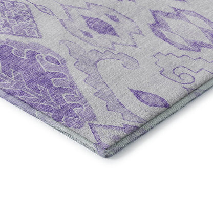 Premium Machine Washable Mayfield AMF776 Purple 1'8" x 2'6" Rug