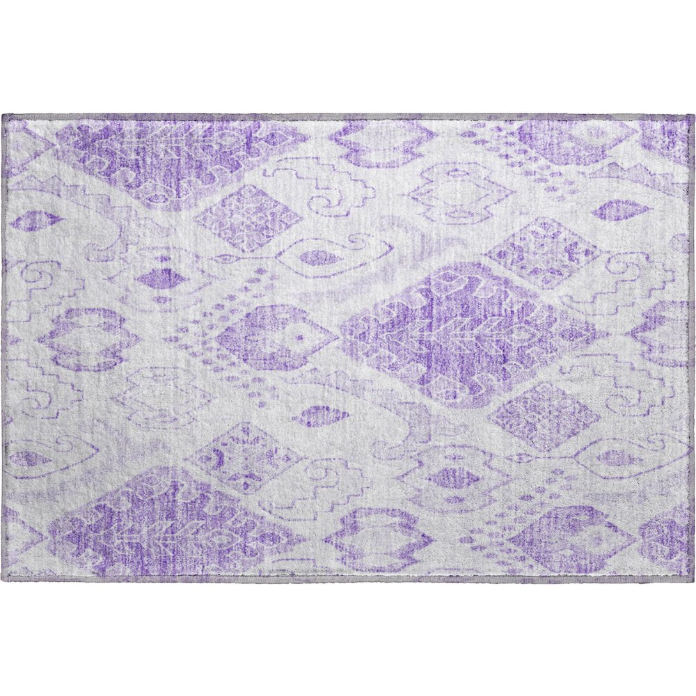 Premium Machine Washable Mayfield AMF776 Purple 1'8" x 2'6" Rug