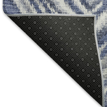Premium Machine Washable Mayfield AMF781 Blue 1'8" x 2'6" Rug