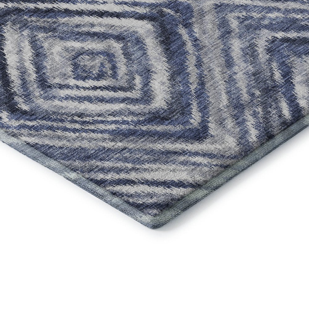 Premium Machine Washable Mayfield AMF781 Blue 1'8" x 2'6" Rug