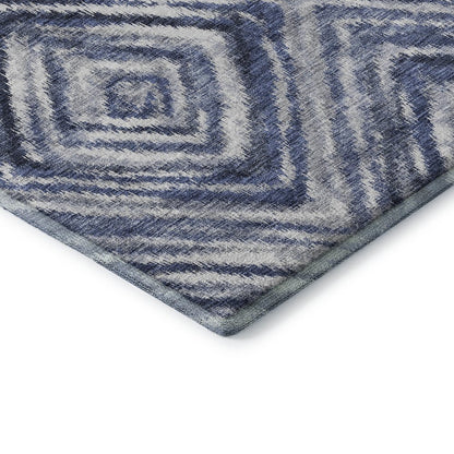Premium Machine Washable Mayfield AMF781 Blue 1'8" x 2'6" Rug