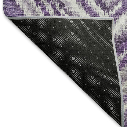 Premium Machine Washable Mayfield AMF781 Purple 1'8" x 2'6" Rug