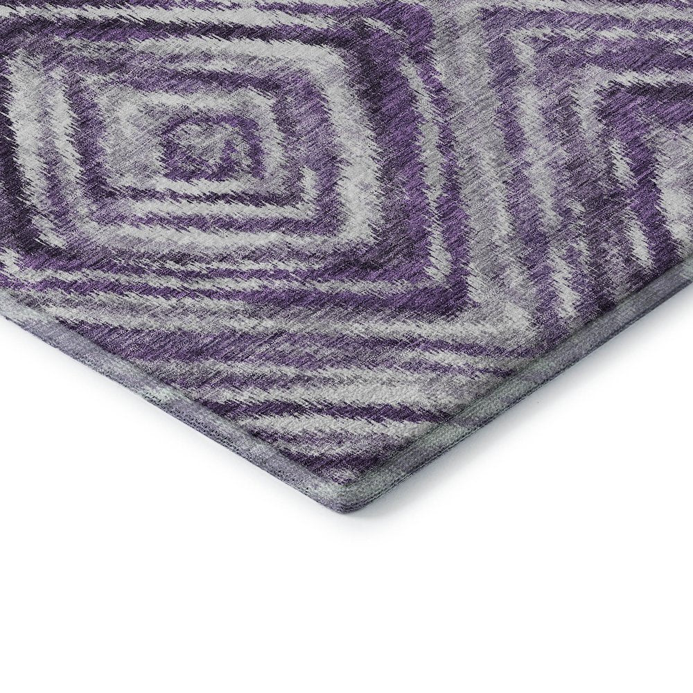 Premium Machine Washable Mayfield AMF781 Purple 1'8" x 2'6" Rug