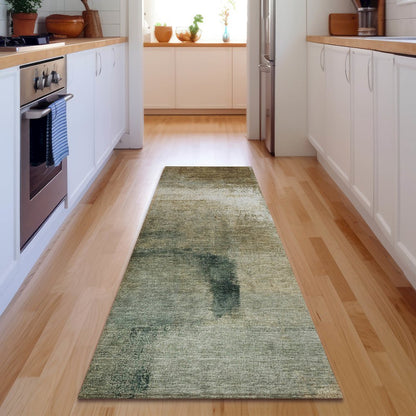 Premium Machine Washable Mayfield AMF787 Brown 2'3" x 7'6" Runner Rug