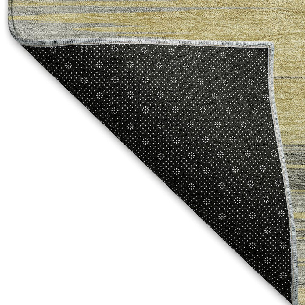 Premium Machine Washable Mayfield AMF793 Gold 1'8" x 2'6" Rug