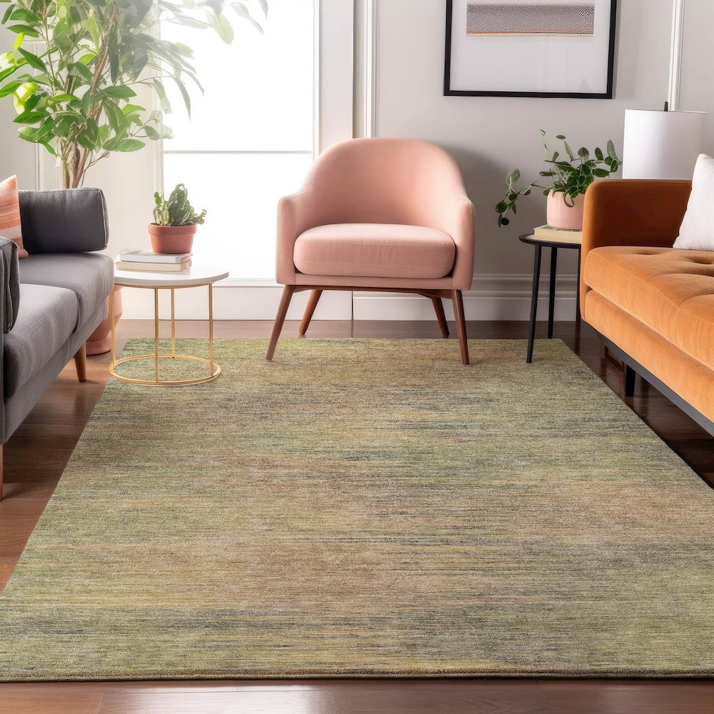 Premium Machine Washable Mayfield AMF794 Aloe 2'6" x 3'10" Rug
