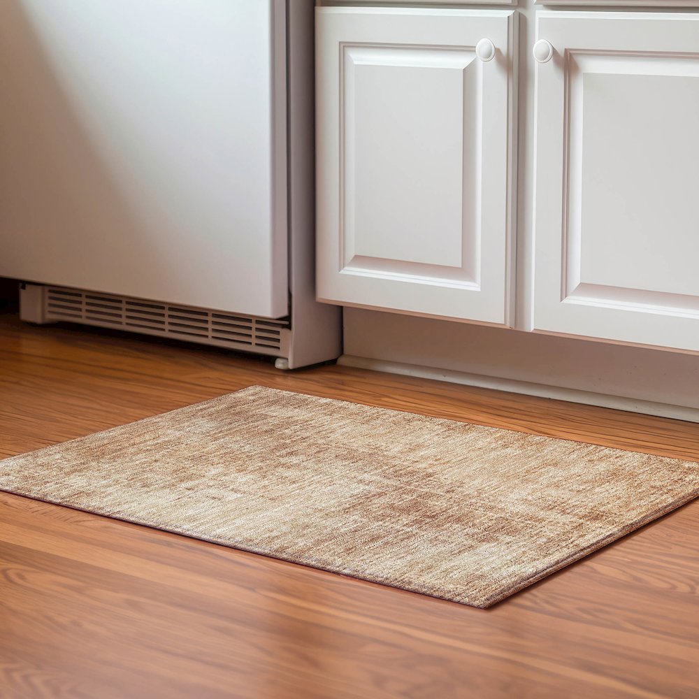 Premium Machine Washable Mayfield AMF796 Terracotta 1'8" x 2'6" Rug
