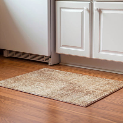 Premium Machine Washable Mayfield AMF796 Terracotta 1'8" x 2'6" Rug