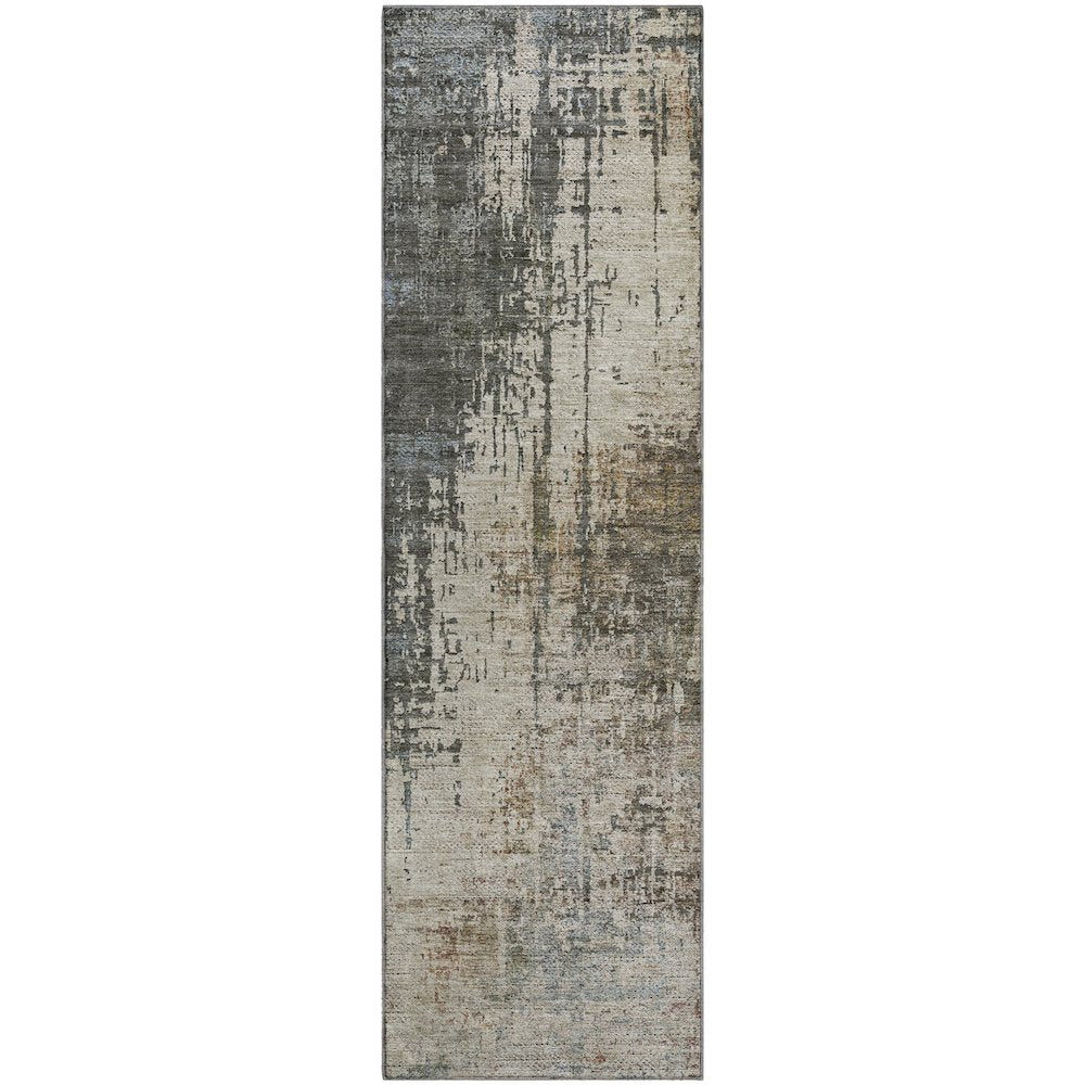 Premium Machine Washable Mayfield AMF797 Beige 2'3" x 7'6" Runner Rug