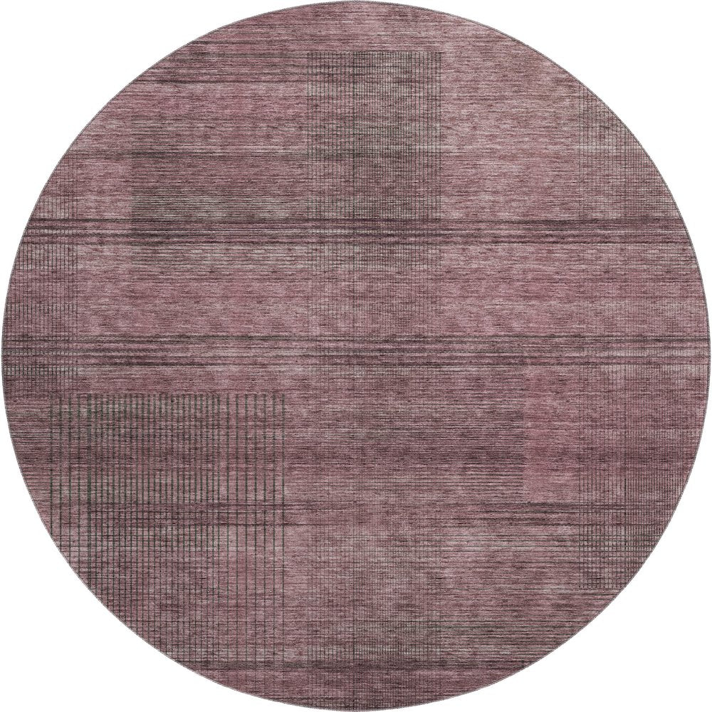 Premium Machine Washable Mayfield AMF820 Merlot 8' x 8' Round Rug