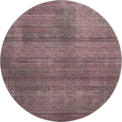 Premium Machine Washable Mayfield AMF820 Merlot 8' x 8' Round Rug