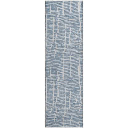 Premium Machine Washable Mayfield AMF830 Blue 2'3" x 7'6" Runner Rug