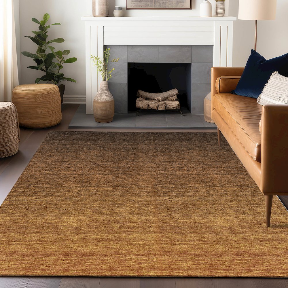 Premium Machine Washable Mayfield AMF833 Chocolate 2'6" x 3'10" Rug