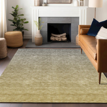 Premium Machine Washable Mayfield AMF833 Gold 2'6" x 3'10" Rug