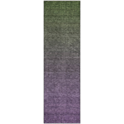 Premium Machine Washable Mayfield AMF833 Purple 2'3" x 7'6" Runner Rug