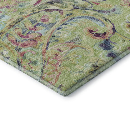 Premium Machine Washable Mayfield AMF834 Aloe 1'8" x 2'6" Rug
