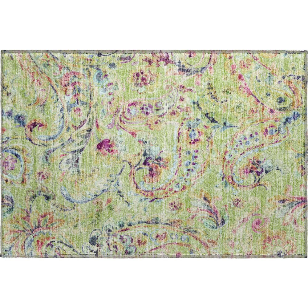 Premium Machine Washable Mayfield AMF834 Aloe 1'8" x 2'6" Rug