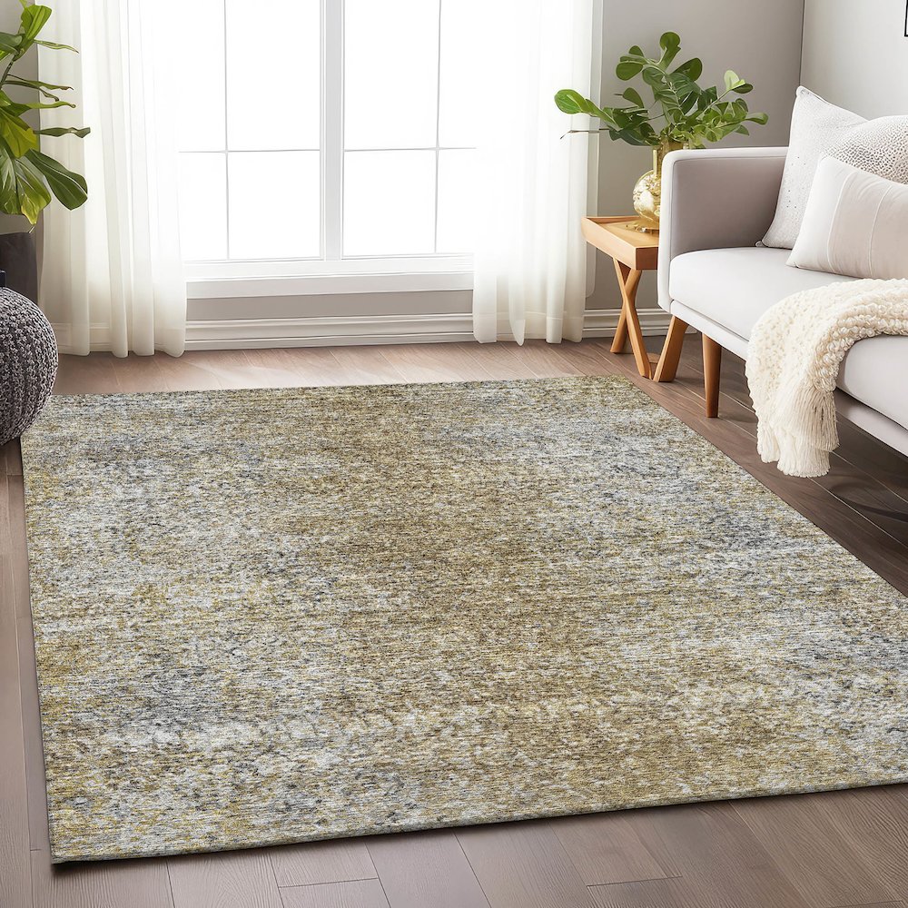 Premium Machine Washable Mayfield AMF840 Brown 2'6" x 3'10" Rug