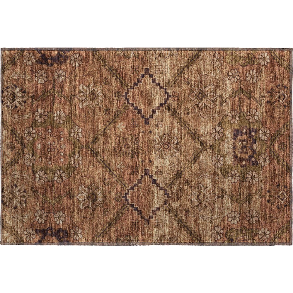 Premium Machine Washable Mayfield AMF842 Paprika 1'8" x 2'6" Rug