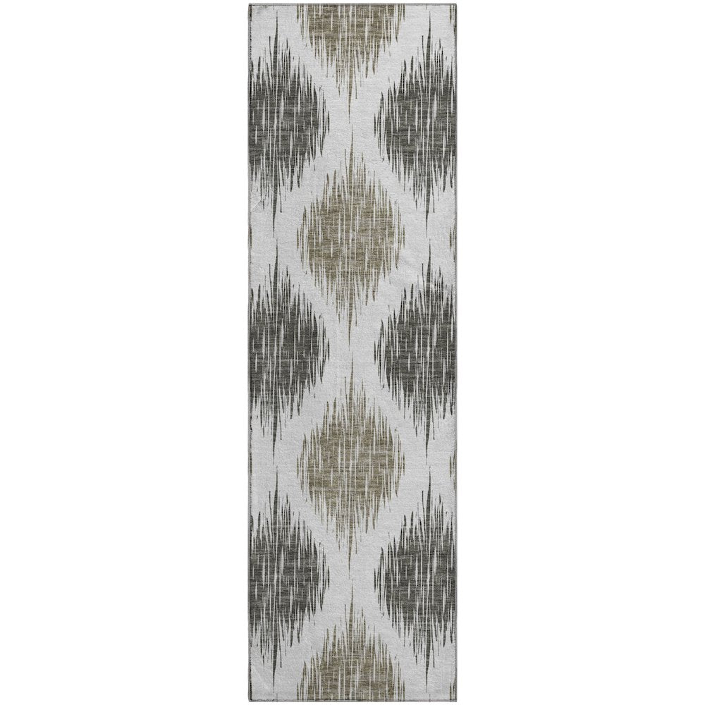 Premium Machine Washable Mayfield AMF848 Taupe 2'3" x 7'6" Runner Rug
