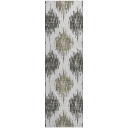 Premium Machine Washable Mayfield AMF848 Taupe 2'3" x 7'6" Runner Rug