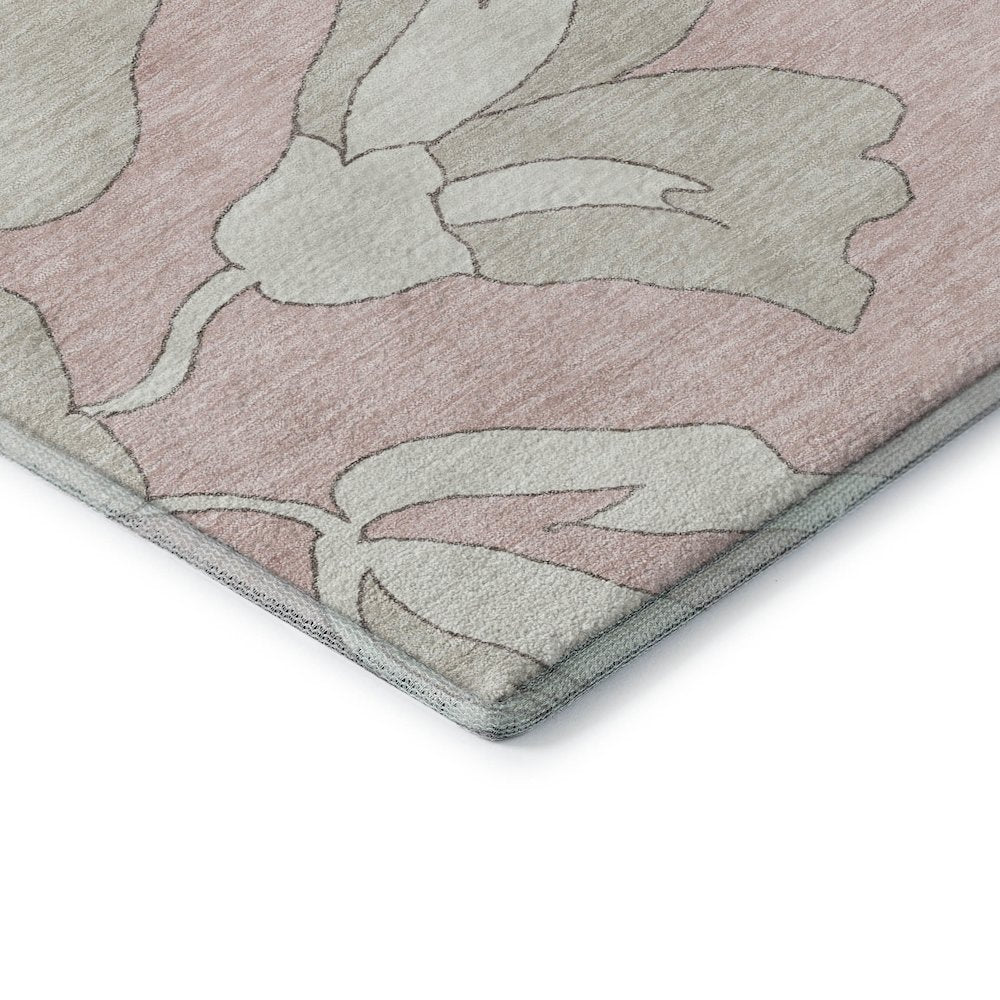 Premium Machine Washable Mayfield AMF857 Pink 1'8" x 2'6" Rug