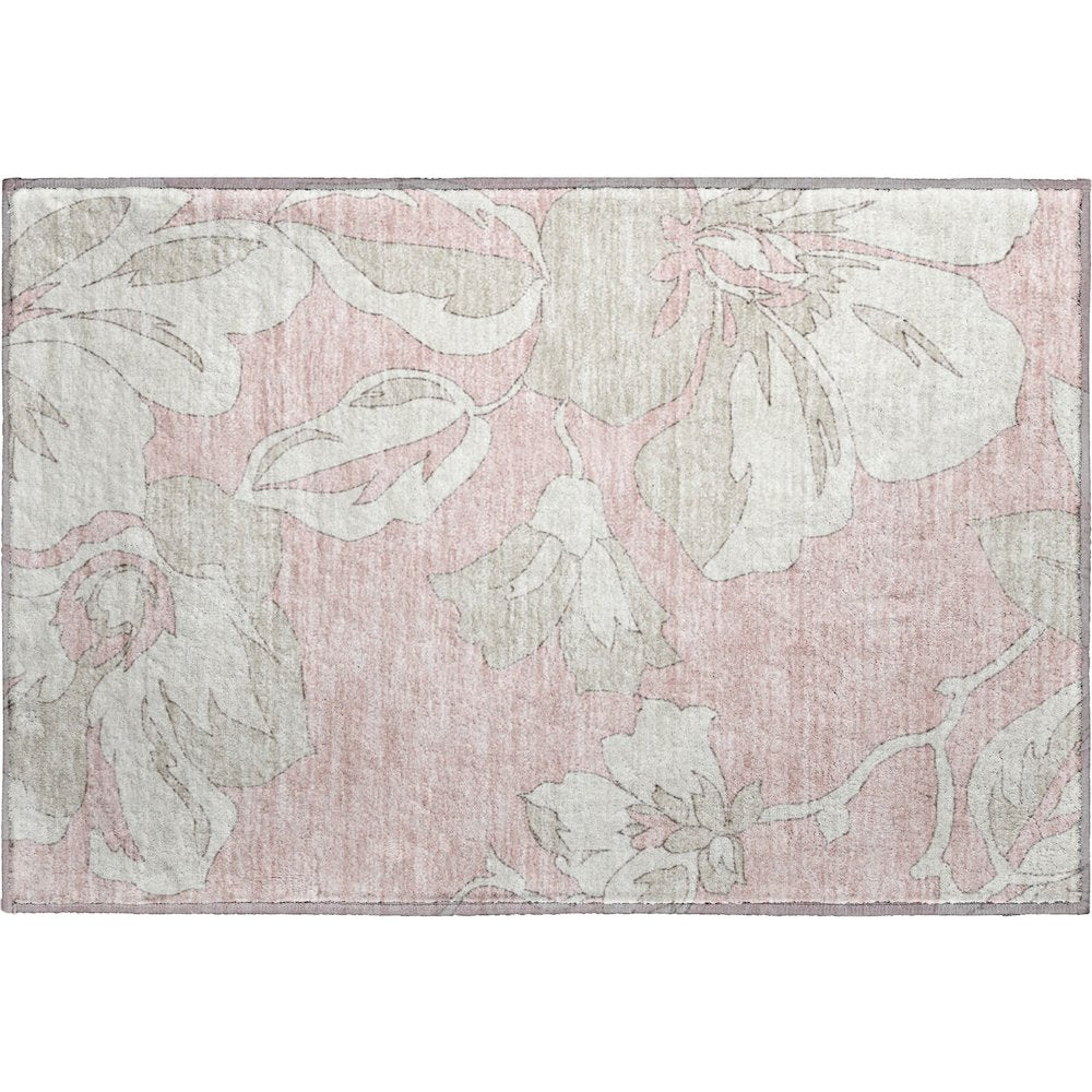 Premium Machine Washable Mayfield AMF857 Pink 1'8" x 2'6" Rug