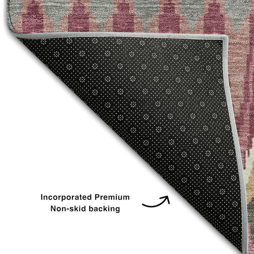 Premium Machine Washable Mayfield AMF860 Mauve 1'8" x 2'6" Rug