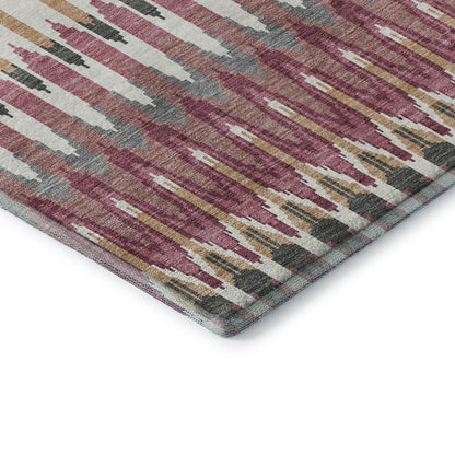 Premium Machine Washable Mayfield AMF860 Mauve 1'8" x 2'6" Rug
