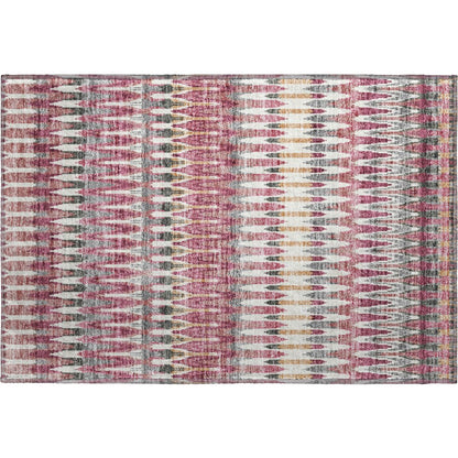 Premium Machine Washable Mayfield AMF860 Mauve 1'8" x 2'6" Rug