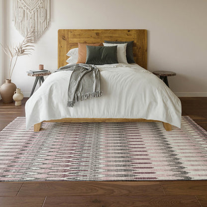 Premium Machine Washable Mayfield AMF860 Pink 2'6" x 3'10" Rug
