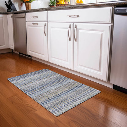 Premium Machine Washable Mayfield AMF860 Taupe 1'8" x 2'6" Rug