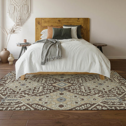 Premium Machine Washable Mayfield AMF863 Chocolate 2'6" x 3'10" Rug
